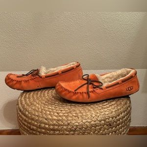 UGG Dakota Moccasin Slippers, Orange, Size 9